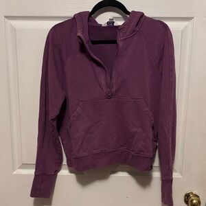 Joy Lab purple half zip hooded sweatshirt S